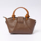 "Avérie Knot Bag Mocha Luxe interior compartment and pockets"
