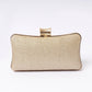 Aurélia Gold radiance clutch rhinestone detail close-up LUMINA wedding bag

