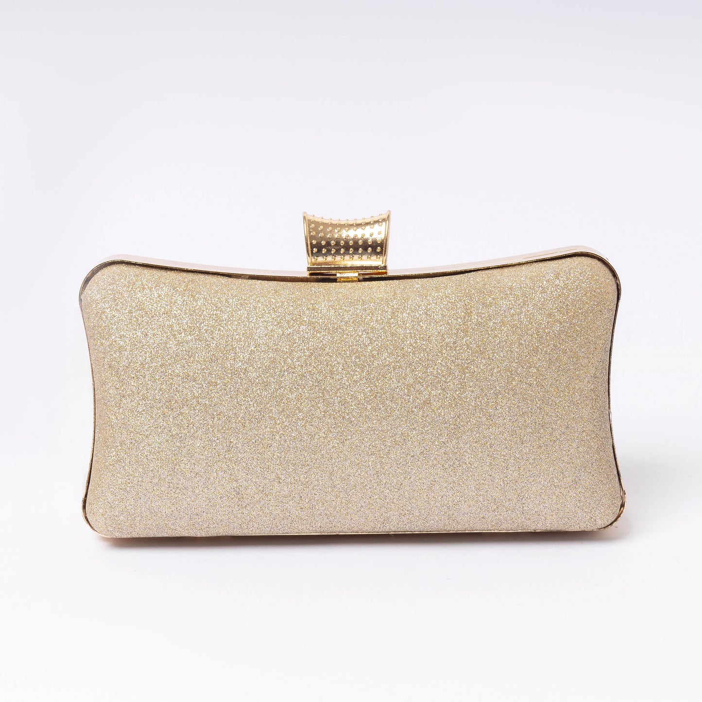 Aurélia Gold radiance clutch rhinestone detail close-up LUMINA wedding bag

