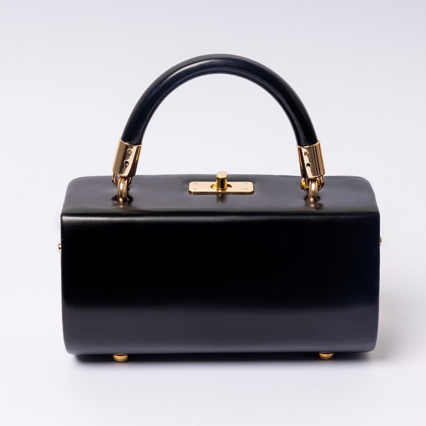 "Elùra Noir Luxe luxury black vegan leather handbag | LUMINA"
