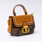 "Camillé Chestnut Mocha adjustable strap and hardware detail"
