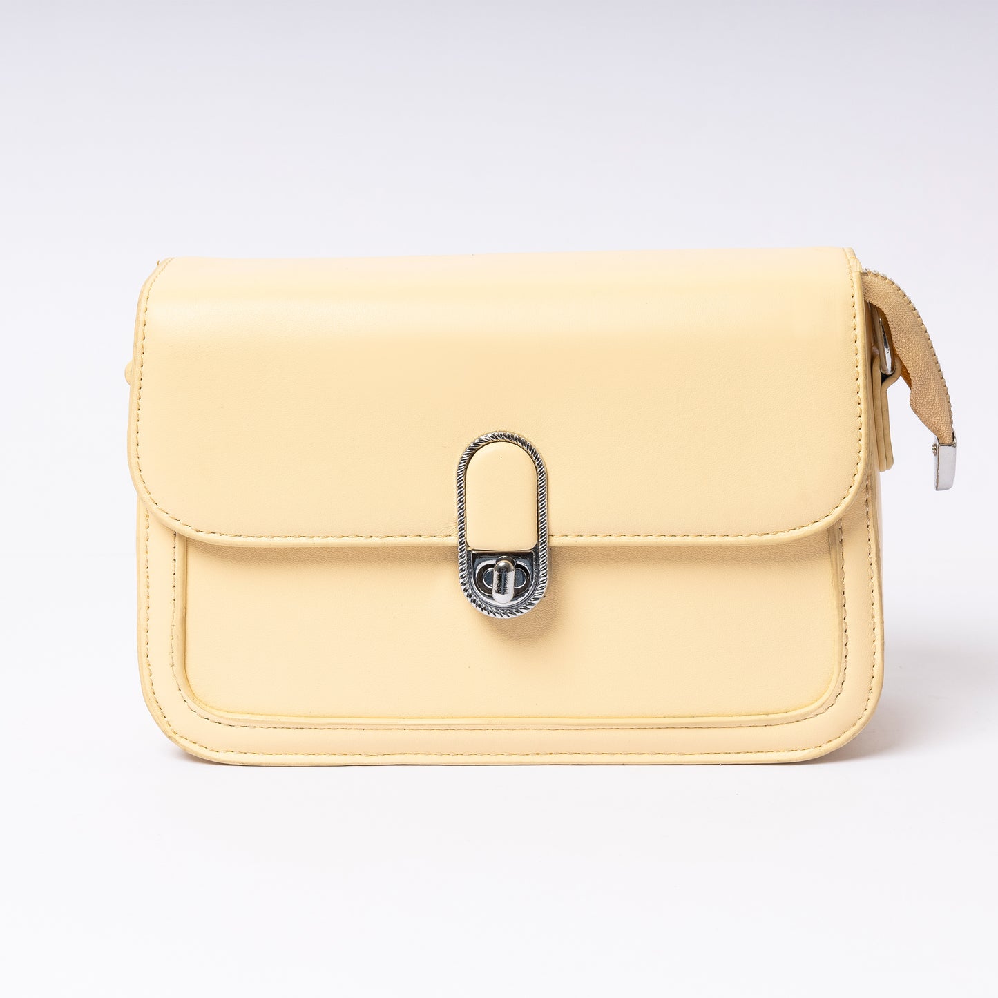 "Amélie Butter Cream luxury cream vegan leather handbag | LUMINA"
