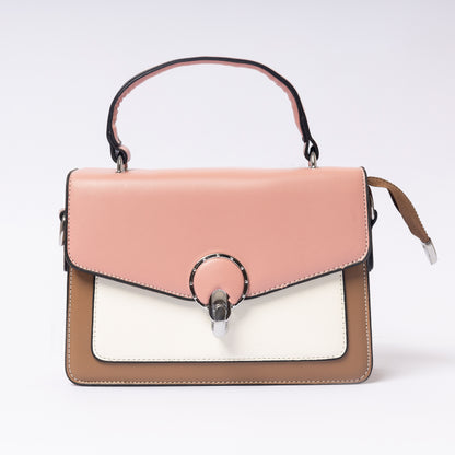  "Sièna Rose Tan luxury rose beige vegan leather handbag | LUMINA"
