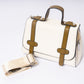 "Arletté Ivory Olive adjustable strap and hardware detail"
