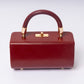 "Elùra Bordeaux Rouge luxury burgundy vegan leather handbag | LUMINA"
