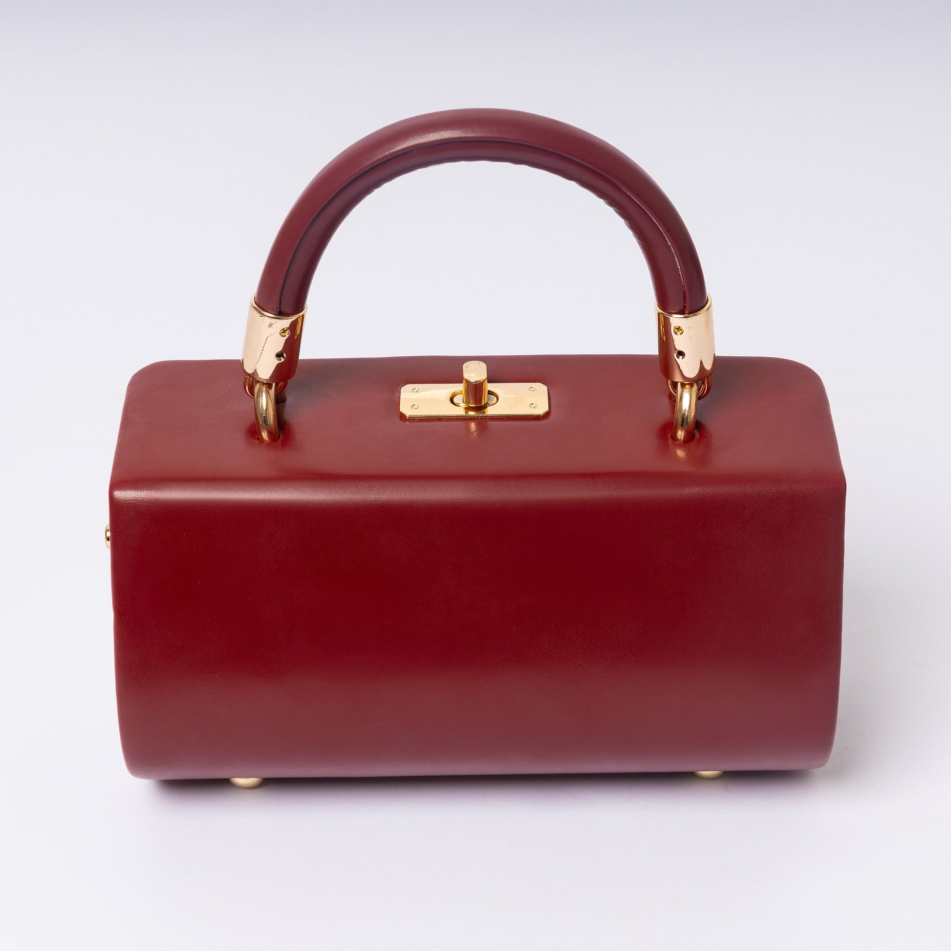 "Elùra Bordeaux Rouge luxury burgundy vegan leather handbag | LUMINA"
