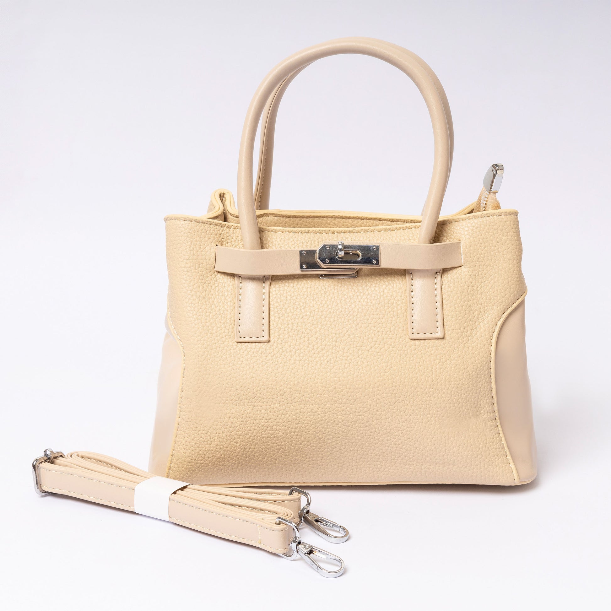 Calára Ivory Grace adjustable strap and hardware close-up"
