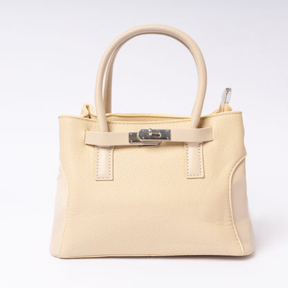 "Calára Ivory Grace luxury cream vegan leather handbag | LUMINA"
